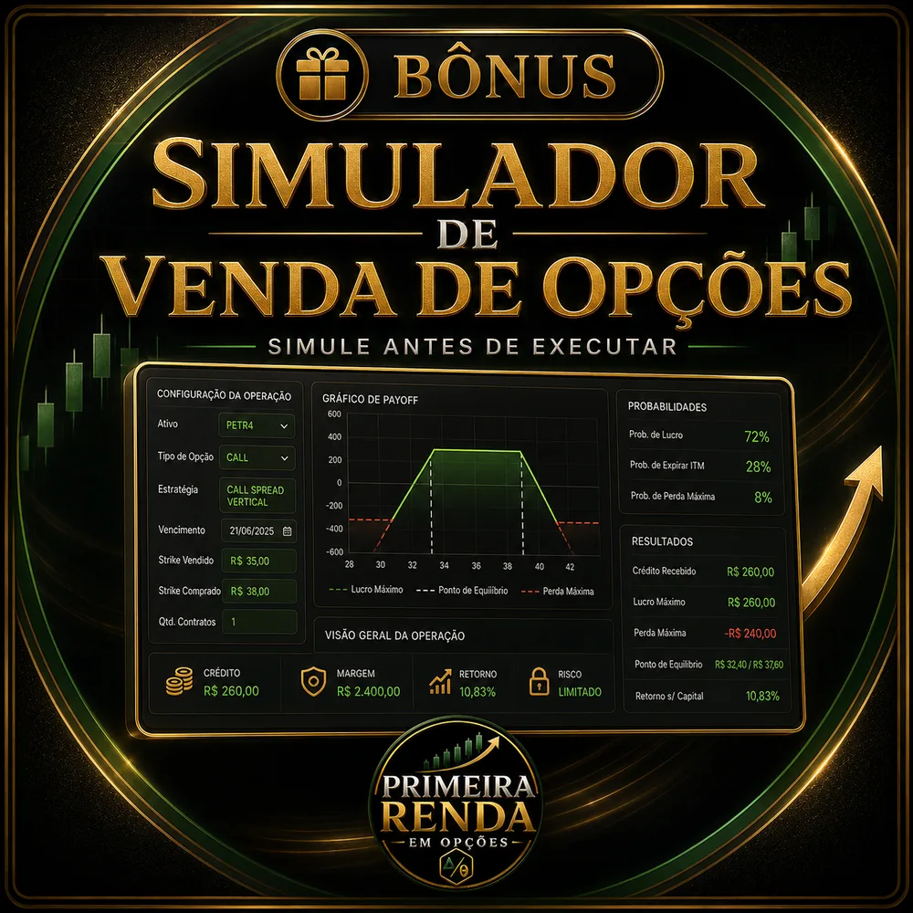 Bônus Simulador de Venda de Opções: simule antes de executar