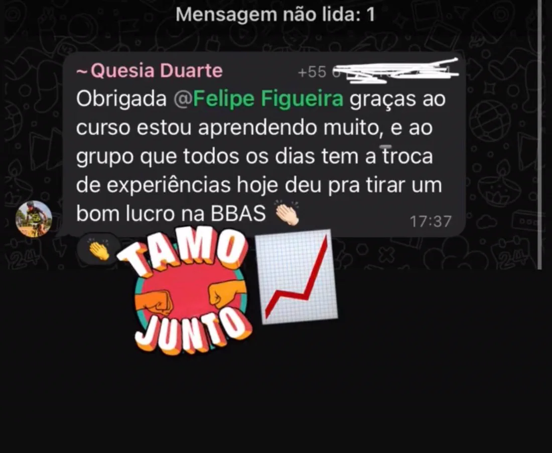 Depoimento de aluno