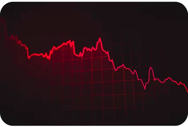 Gráfico em queda