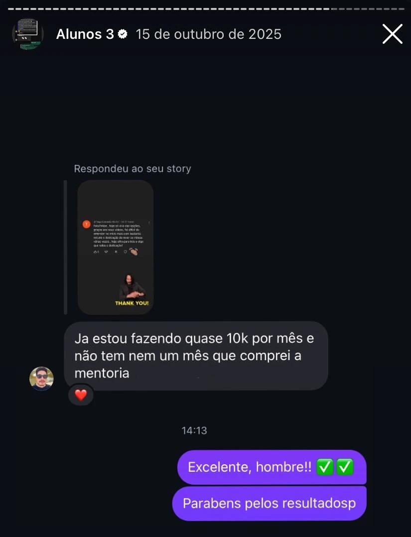 Print do resultado de aluno