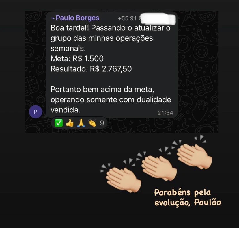 Print do resultado de Paulo